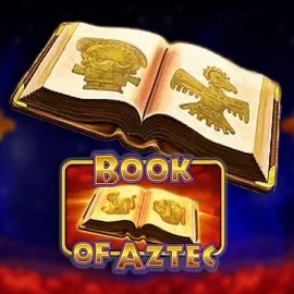 Book of Aztec slot logo by Amatic Industries at Blazing Wildz Casino