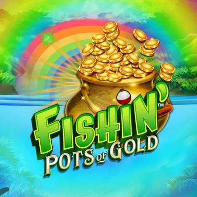 Fishin Pots Of Gold online game logo by Gameburger Studios on blazing-wildz-casino.com