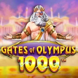Gates of Olympus 1000 slot logo by Pragmatic Play at Blazing Wildz Casino