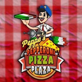 Peppe’s Pepperoni Pizza Plaza logo by Pragmatic Play at Blazing Wildz Casino